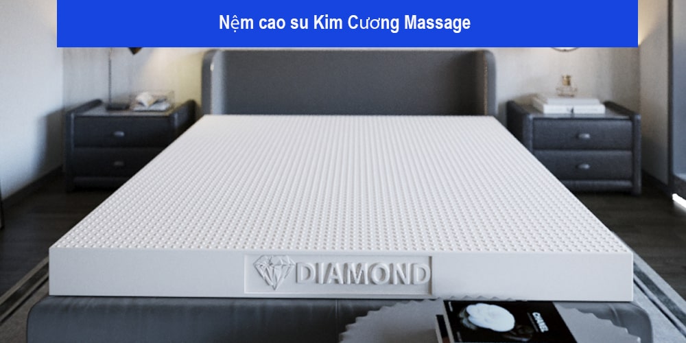 Sản phẩm nệm cao su Kim Cương Massage 1M6 có giá bao nhiêu?